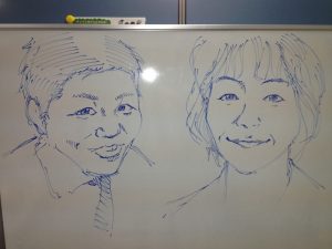 私の似顔絵です。